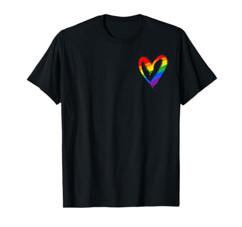 Queer Geschenk lgbtq Oberteil csd outfit pride herz T-Shirt