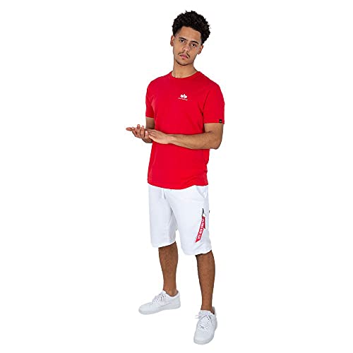 Alpha Industries Backprint T T-Shirt für Herren Speed Red – Ansicht 3
