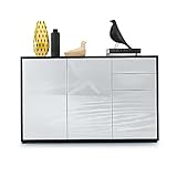 Contenu de la livraison : La livraison comprend la commode, une notice de montage détaillée avec illustrations et le matériel de montage requis. Montage simple et rapide garanti ! Dimensions de la commode sur pied en cm (LxHxP) : 117 x 74 x 36
