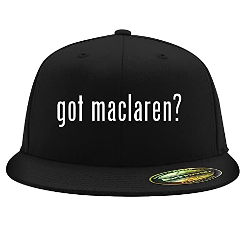 got Maclaren? - Flexfit 6210 Structured Flat Bill Fitted Hat, Black, Small/Medium