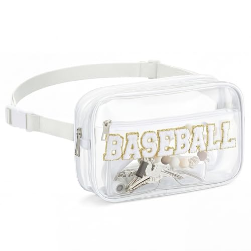 Sunnymove Baseball Fanny Waist Pack for Baseball Mom Adults & Teenagers Portable Pack for Hiking Traveling Sports Outdoor Fancy Sport Gifts