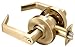 CRL D77STRPB Heavy-Duty Polished Brass Grade 2 Lever Locksets Storeroom - 7-Pin SFIC
