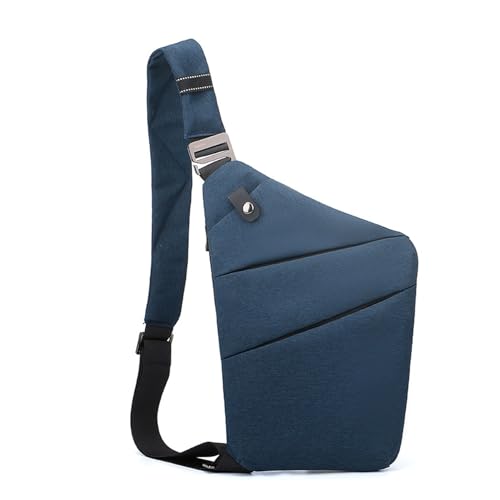 Image of Anti Theft Crossbody Bags for Women, Shoulder Bag Anti-theft Design for Travel, Sport (Blue - Left Shoulder)