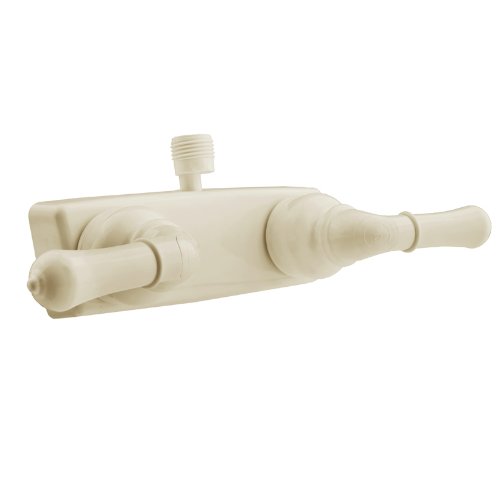 Dura Faucet (DF-SA100C-BQ RV Shower Faucet Valve Diverter with Classical Handles (Bisque Parchment)