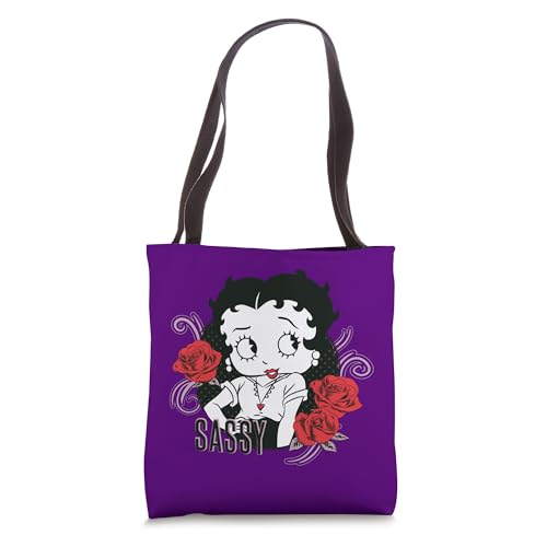 Betty Boop Sassy Roses Tote Bag miniatura 1