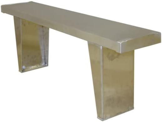 6 ft. Aluminum Single Plank Bench Seat, 17.4 x 9.5 x 72 in.