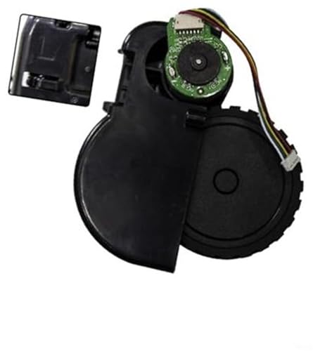 QASULER Ersatz-Radmotor for Mamibot Roboterstaubsauger, Linke und rechte Räder (RECHTES Rad + LINKES Rad) Radmotor für Roboterstaubsauger(Black Left Wheel)