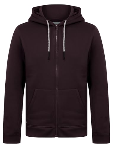 Tokyo Laundry Sudadera lisa con capucha y cremallera para hombre, Degustación de vinos, XL