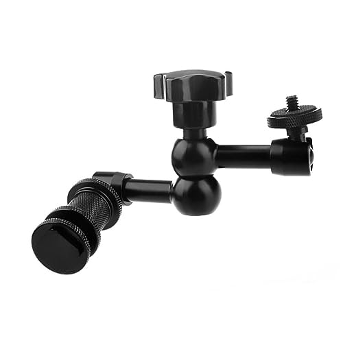 Image of Happyyami 2PCS Adjustable Articulating Arm for Camera LCD Monitor 11 Inch 7 Inch Black for Video Lighting and Photography Equipment