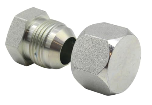 Image of 128 PC JIC and ORFS Master Industrial Hydraulic Cap and Plug Hose Tube and Pipe Fitting Kit Cap and Plug Kit Precision Threading in ORFS and JIC 37 Dash Sizes 4 6 8 10 12 16