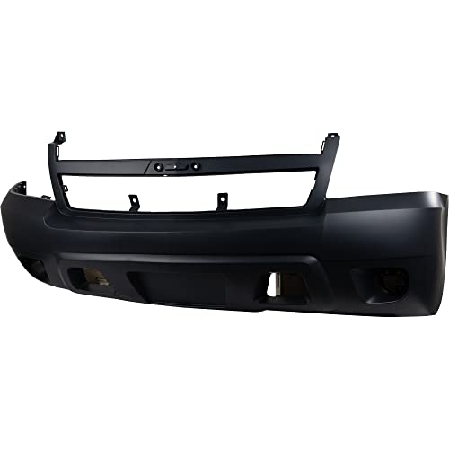 Garage-Pro Front Bumper Cover Compatible with 2007-2014 Chevrolet Tahoe, Suburban 1500, 2007-2013 Avalanche, Models w/o Off-Road Package, w/Fog Light Holes, w/o Parking Sensor Holes, CAPA