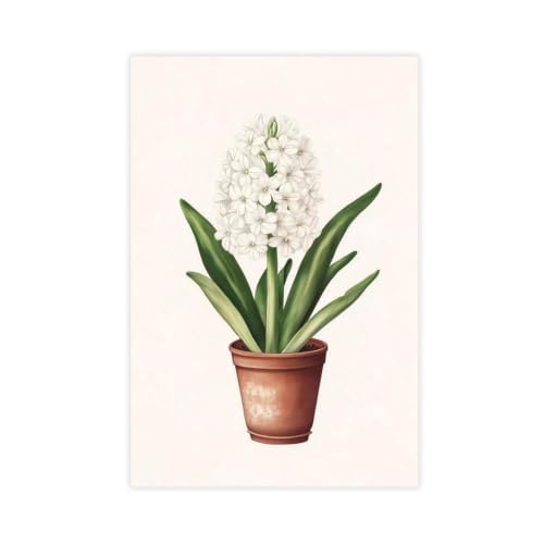 Toile jacinthe blanche la solution deco murale pour illuminer une piece sombre