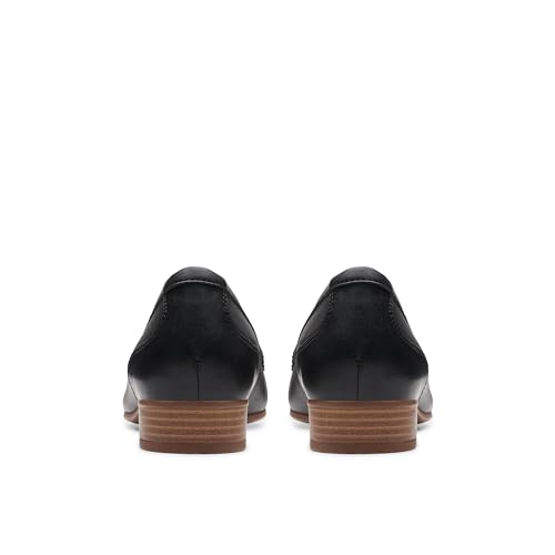 Clarks Damen Julia Aster Slipper, Schwarz Leder, 40 EU Weit – Ansicht 6