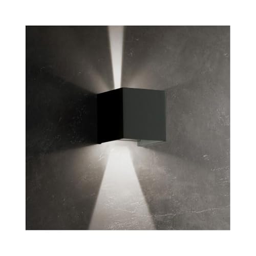 Luz LED Cubetto exterior IP54 de 6,5W con foco orientable Corten