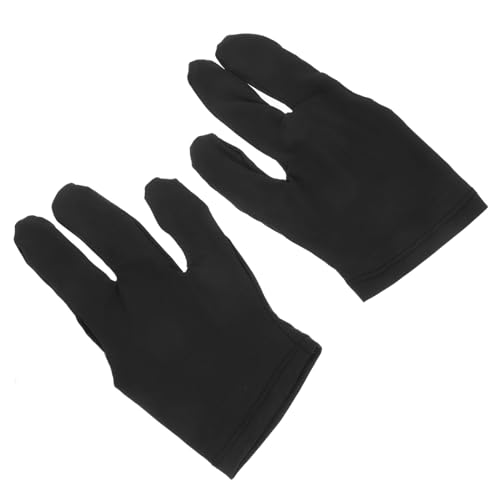 Happyyami Pool Gloves Billiard 3 Fingers Billiard Glove Snooker Accessory Left/Right Hand Flexible Breathable Material