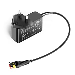 HKY 28V Charger Power Supply Adapter Cord for Husqvarna Automower 105 305 310 315X 40X 415X Robot Lawn Mowers, Flymo 1200R/Flymo EasiLife 150 GO Robotic Mower Gardena 2016+/Sileno 2018+ Adaptor