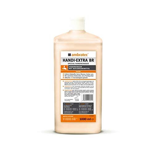 Ambratec Handi-Extra BR Spezial-Handreiniger mit Natur-Reibemittel entfernt Kleber, Harze, Bitumen, Lacke, Farben