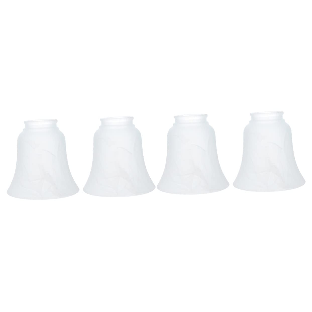 ORFOFE 4 Pcs Lampshade Vintage Decor Glass Pendant Light Clear Light Bulbs Chandelier Light Shades Frosted Glass Lamp Shade Replacement Lampshades Table Lamp Shades Ceiling Lamp Cover E27