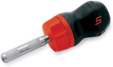 Ratcheting Soft Grip Stubby Red Screwdriver SGDMRC11A