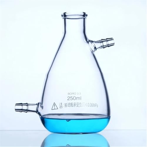 Flacons d'aspiration en verre de laboratoire avec becs verseurs