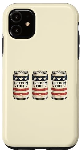 Freedom Fuel �����I�ȃr�[���� USA 7��4���̃O���t�B�b�N �X�}�z�P�[�X iPhone 11 �p