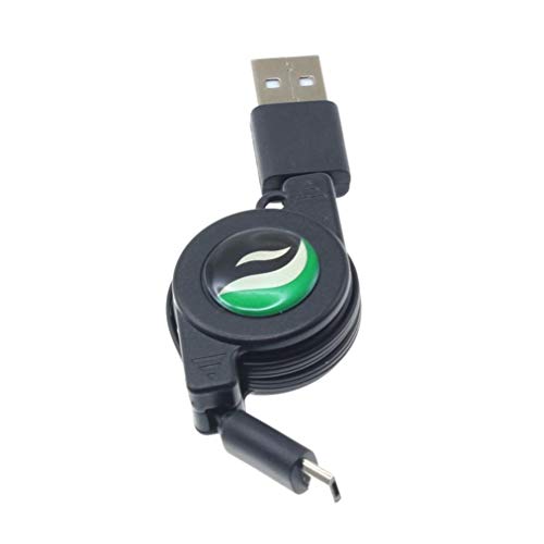 USB Cable Compatible with HTC Desire 526 Phone, Retractable MicroUSB Charger Power Cord Sync Wire Fast Charge Black