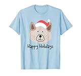 Photo Gallery cucciolo di vacanza del cane disegnato a mano carino con divertente cappello di babbo maglietta Photo Gallery cucciolo di vacanza del cane disegnato a mano carino con divertente cappello di babbo maglietta