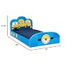 Delta Children Minions Upholstered Twin Bed, Blue