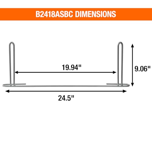 Image of Buyers Products B2418ASBC Chromed Steel Anti-Sail Brackets for use with 24-Inch Wide Short Mud Flaps, 2 Count, Holds Mudflaps Straight & Flat, Bold or Weld On to Truck or Trailer
