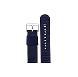 Cinturino for orologio da 24mm adatto for Casio PRW-6600 PRG-600YB PRG-650 GA2000,sportivo da uomo in tela(Blue black-steel)