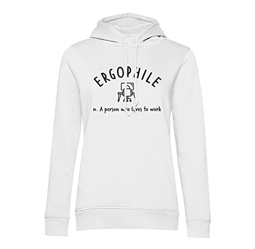Sweat à capuche Ergophile Work Lovers Passion Fabulous contre le froid au bureau assis