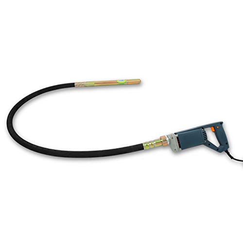 EBERTH Betonrüttler Flaschenrüttler Betonverdichter Elektrisch 800W, Schlauchlänge 2m, Stahlverstärkte Rüttelflasche mit 35mm Durchmesser, Flexible Welle, Tragbar, 230V, Ein, Aus-Schalter EBERTH Betonrüttler Flaschenrüttler Betonverdichter Elektrisch 800W, Schlauchlänge 2m, Stahlverstärkte Rüttelflasche mit 35mm Durchmesser, Flexible Welle, Tragbar, 230V, Ein, Aus-Schalter