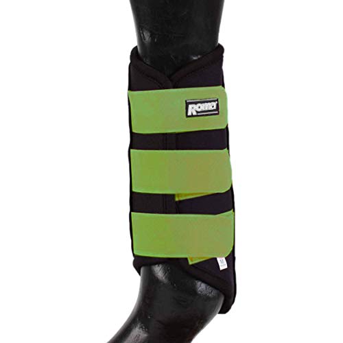 Roma - stinchiere in neoprene nero/blu, completo