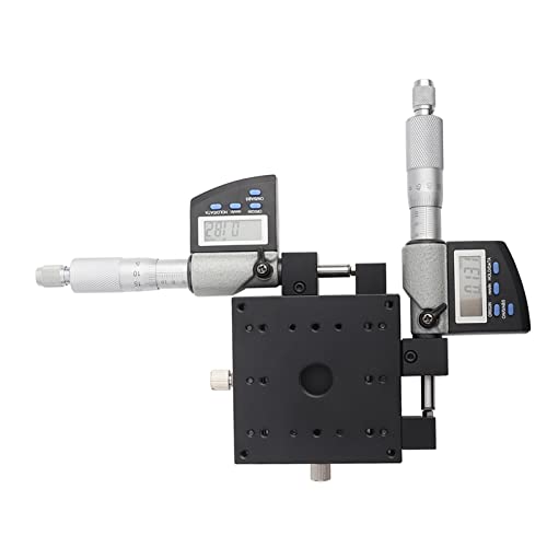 SEMXY80-AS Digital Micrometer XY Stage Platform 80x80mm 0.002mm Precision Linear Translation Stage with Battery