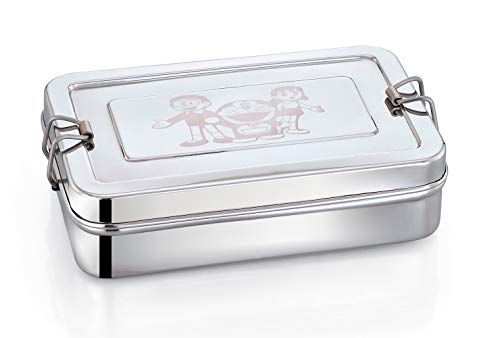 Image of Expresso Stainless Steel Lunch Box for School, Office Tiffin - Rectangular Shape Pack of 1