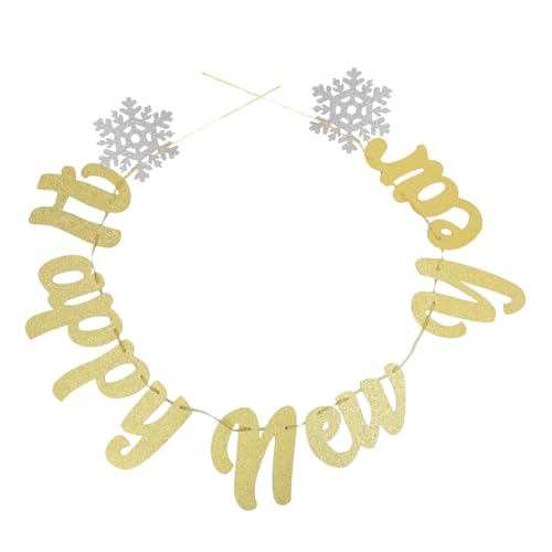 ARTSEWPLY Banner Colgante Festivo para Fiesta de Año Decorativo y Fácil de Colgar Adornos para Tartas y Decoración de Cumpleaños para Pared y Techo