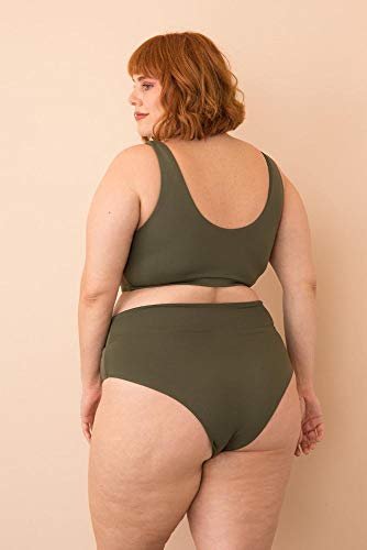 Parte de Baixo Sunkini Comfy Plus Size Verde Escuro