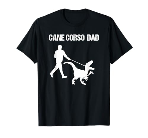 lustiger Cane Corso Dad Dinosaurier T-Shirt