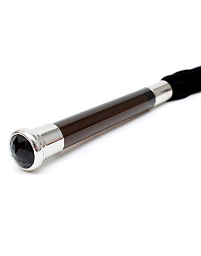 Rimba Suède flogger met glazen handvat en kristal, 8135, 200 g - Afbeelding 5