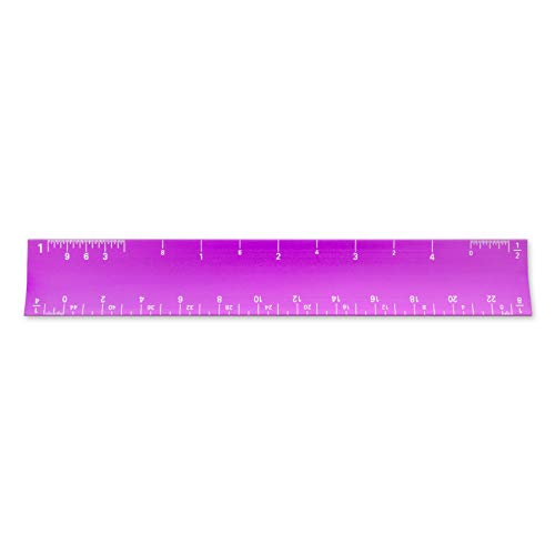 Image of Alumicolor 6-inch Aluminum Architect Hollow Scale for School, Office, Art and Drafting, 6IN, Purple