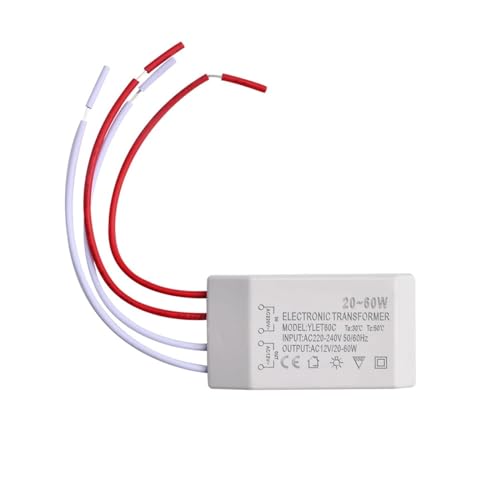 AC 220V to AC 12V 20W-60W Halogen Light LED Driver Power Supply Electronic for Lamps Home Outdoor Tools(20-60W)