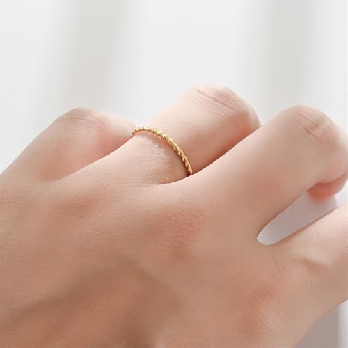 LIU JUN Copper Tensor Ring For Women, Pure Copper Tensor Solid Twisted Handmade Health Rings Set For Women Men Fashion Energy Jewelry Gifts2