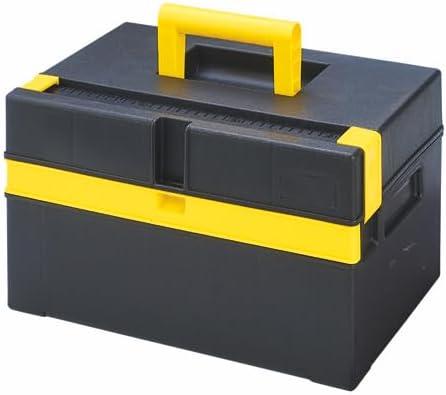Miniatura 4 de Caja Organizadora de Herramientas Compacta con Bandeja Extraíble  Caja de Herramientas de Plástico Resistente con Compartimentos para DIY,