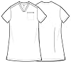 Healing Hands Women's Tops V-Neck Scrub Top Tuck-in with Welt Chest Pocket HH755, M, Royal #5