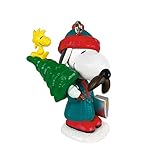 Hallmark Keepsake 1.26' Miniature Christmas Ornament 2021, Peanuts Winter Fun with Snoopy, Mini