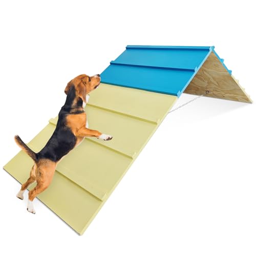 Avoirdus Dog Agility Equipment for Small & Medium Dogs, Puppy Agility Course Backyard Set A-Frame, Pony & Lamb Jumping Obstacle Course Ramp & Playground