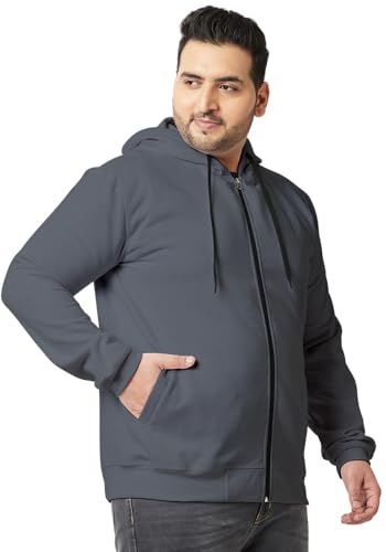 Image of Wear Your Opinion Men's Plus Size Fleece Zipper Hoodie Jacket