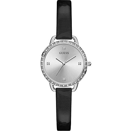 Preisvergleich Produktbild Guess Bellini Montre Femme Acier Cuir Noir GW0099L2