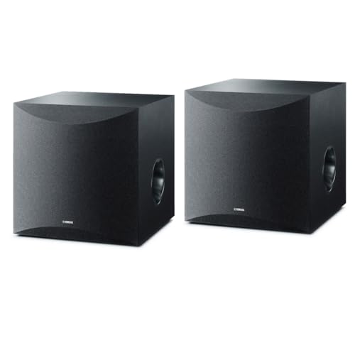 Yamaha 2x NS-SW100 10" Powered Subwoofer, 100W Dynamic Power