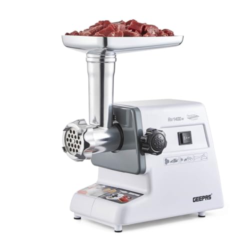 Geepas 1400W Electric Meat Grinder - Sausage...